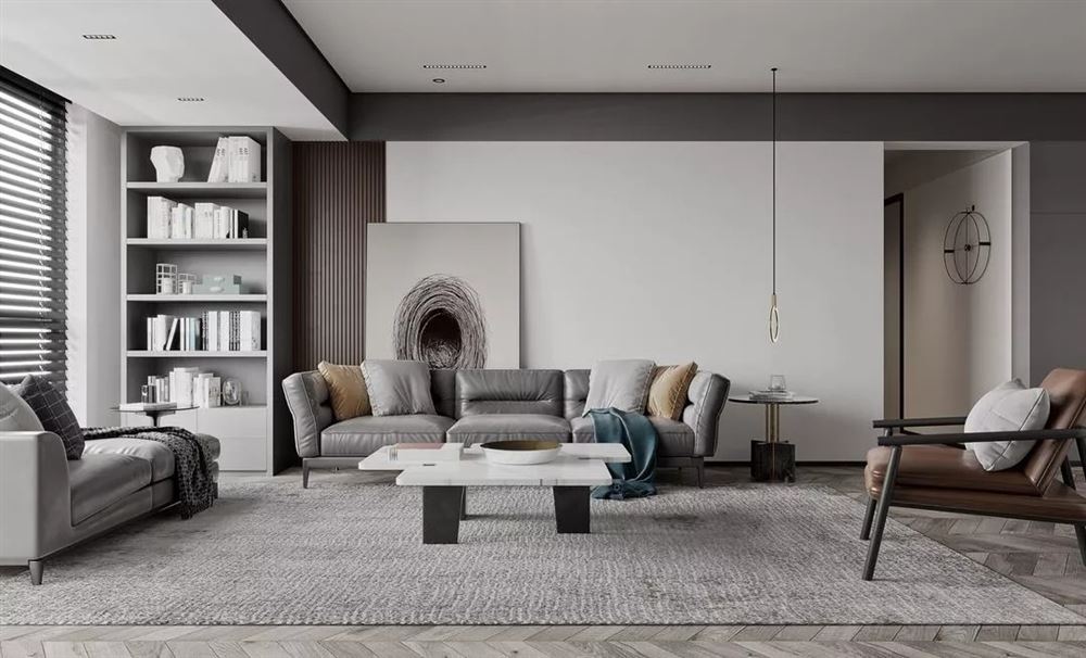 佛山市建發&middot;融創&middot;雅居樂丨和璽現代簡約風格三居室裝修案例