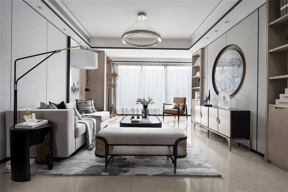 新中式風格家裝設計室內(nèi)裝修效果圖-客廳 新中式風格家裝設計室內(nèi)裝修效果圖-客廳