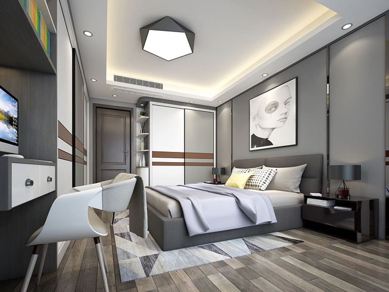 佛山市越秀御湖臺現代簡約風格三居室裝修案例