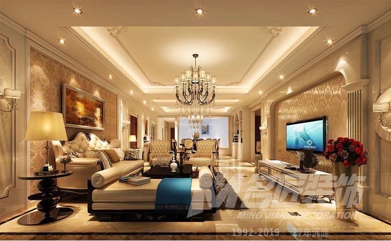 佛山市建發&middot;融創&middot;雅居樂丨和璽歐式風格四居室裝修案例