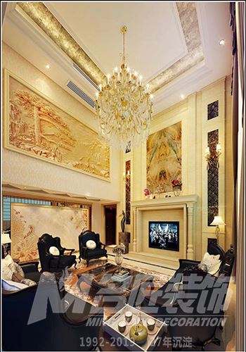 佛山市綠地熙江廣場歐式風格三居室裝修案例