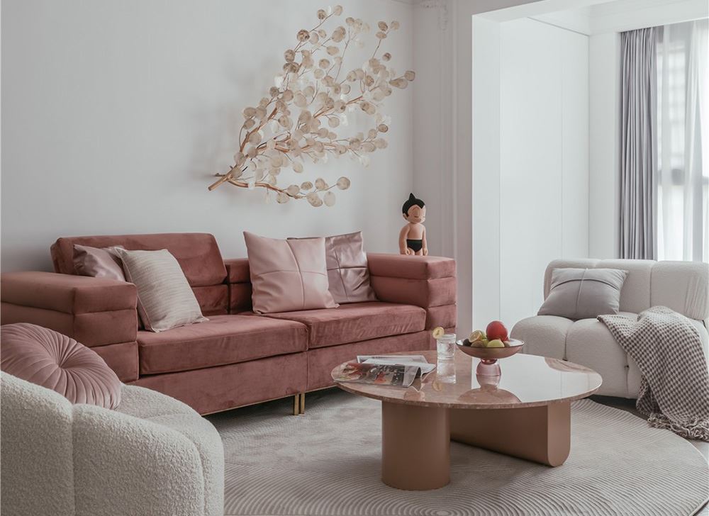 江門市錦繡香江輕奢風格三居室裝修案例