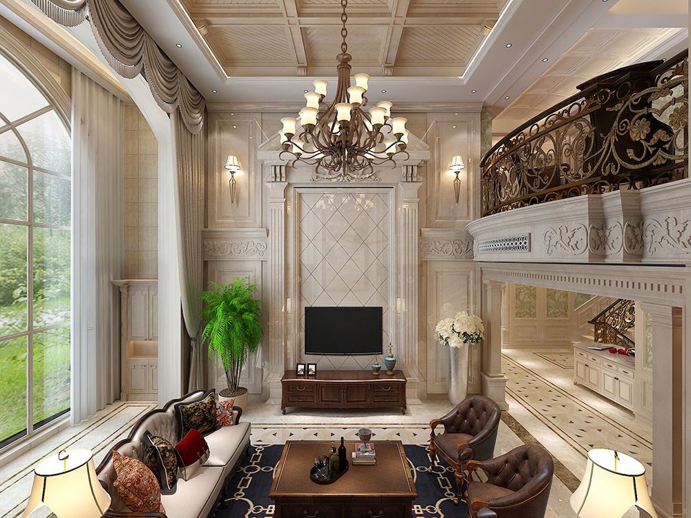 佛山市順德華潤置地廣場歐式風(fēng)格別墅裝修案例