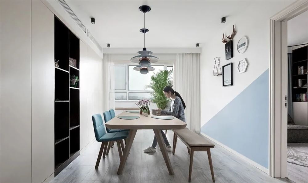 廣州市保利東郡北歐風格三居室裝修案例