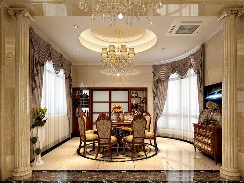 佛山市金地&middot;招商臻玥府歐式風格別墅裝修案例