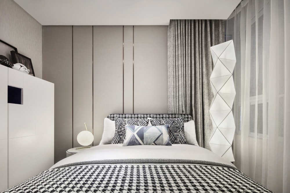 現代輕奢風格室內設計家裝案例-次臥 現代輕奢風格室內設計家裝案例-次臥