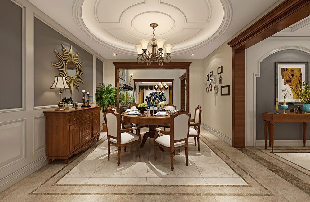 楚雄彝族自治州碧桂園(元謀)美式風格別墅裝修案例