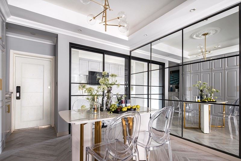 江門市城市名庭歐式風格三居室裝修案例