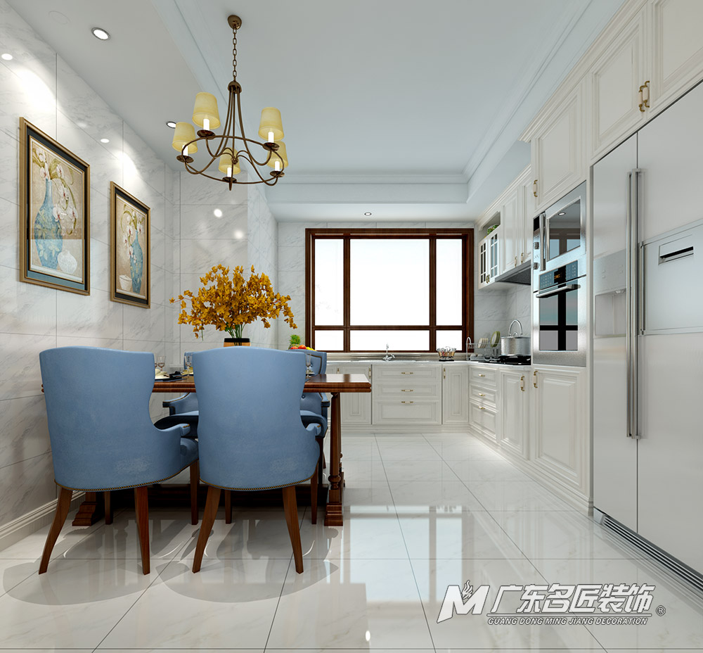 博維中央公園三居130平米美式風(fēng)格裝修案例-餐廳 博維中央公園三居130平米美式風(fēng)格裝修案例-餐廳
