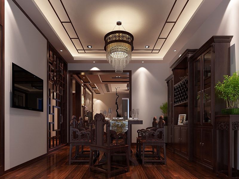 曲靖市公安小區(會澤縣)新古典風格四居室裝修案例