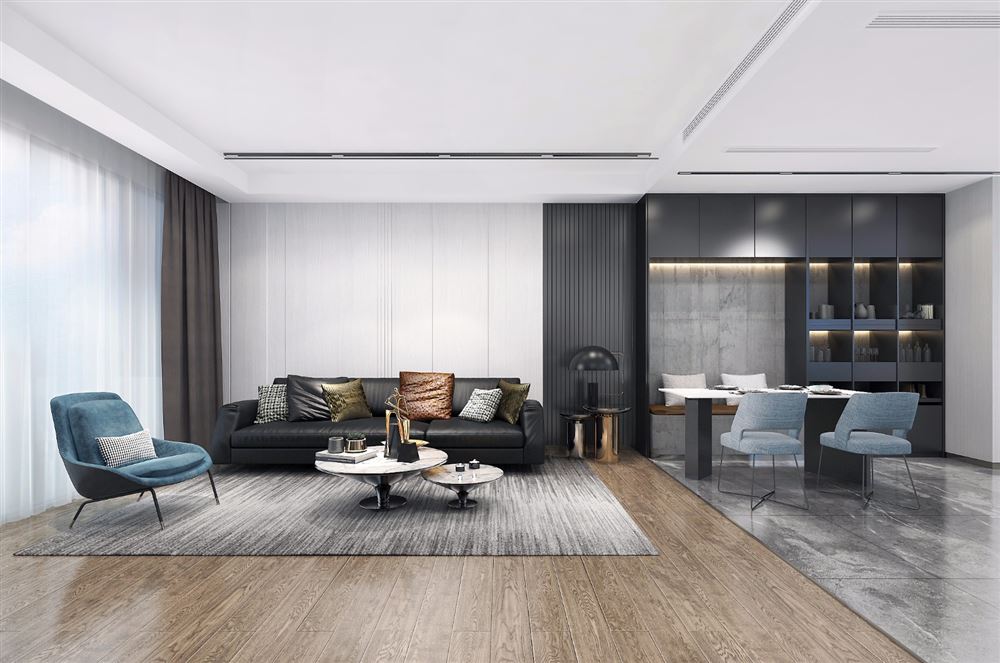 廣州市淘金家園現(xiàn)代簡(jiǎn)約風(fēng)格三居室裝修案例