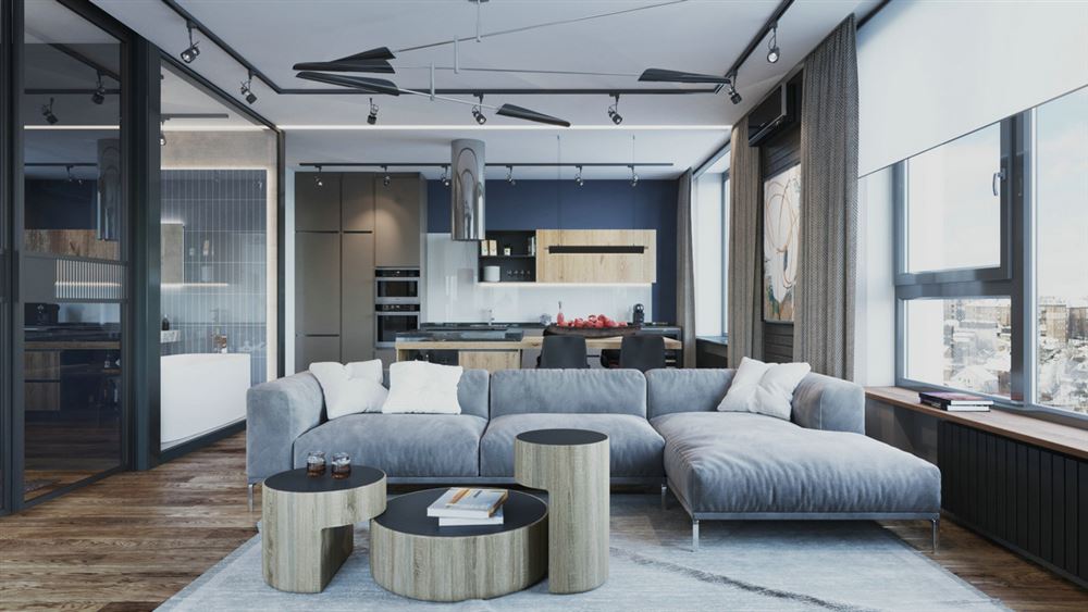 佛山市順德華潤置地廣場北歐風(fēng)格三居室裝修案例