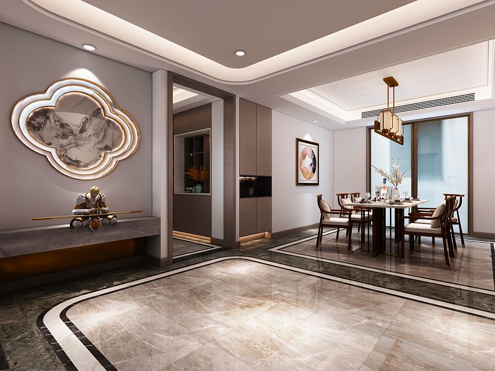 佛山市時(shí)代愛(ài)車(chē)小鎮(zhèn)(佛山)新中式風(fēng)格三居室裝修案例