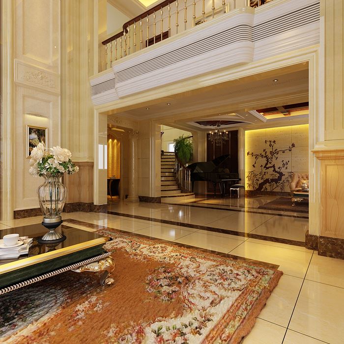 佛山市保利御江南歐式風格別墅裝修案例