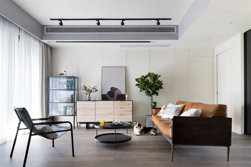 廣州市遠洋招商保利東灣美式風格三居室裝修案例