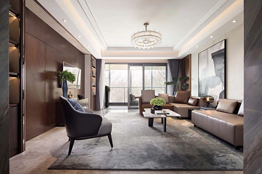 佛山市翡翠西江輕奢風格四居室裝修案例