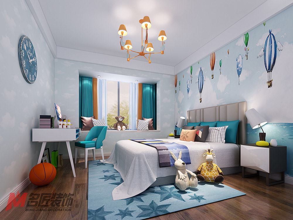 河源市長鴻學府名城現代簡約風格三居室裝修案例