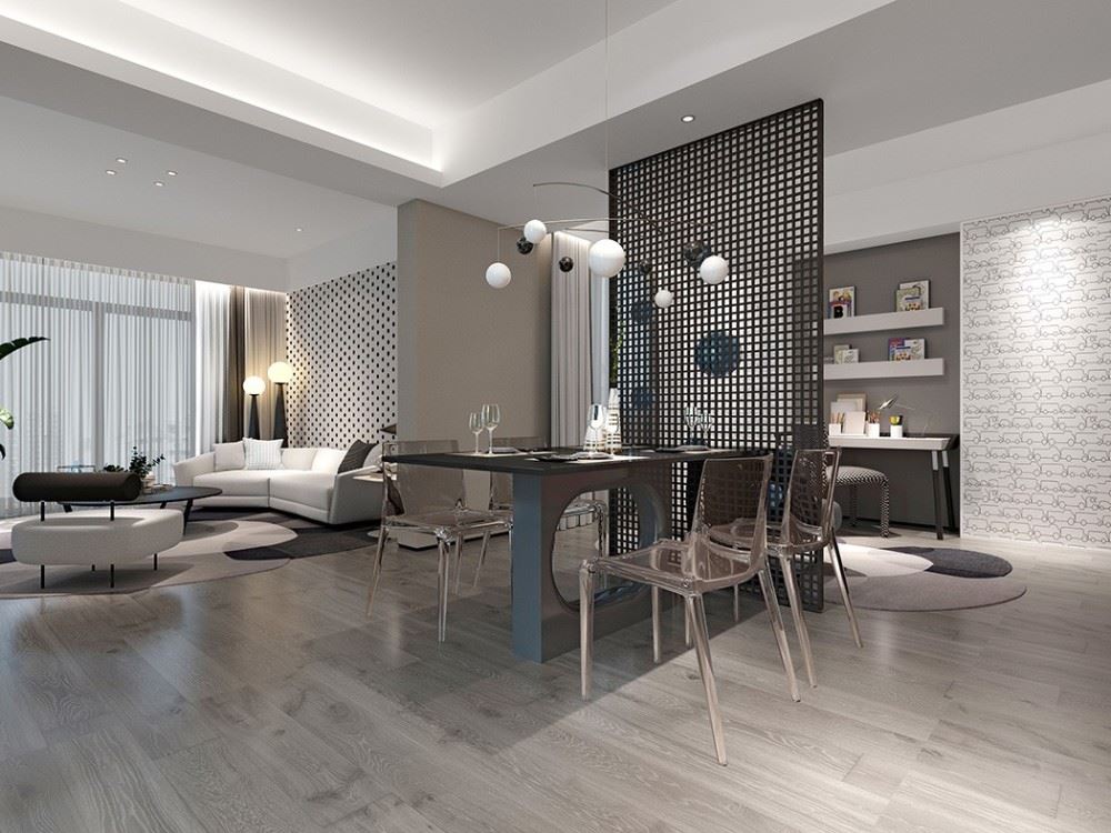 佛山市旭輝江山現代簡約風格三居室裝修案例