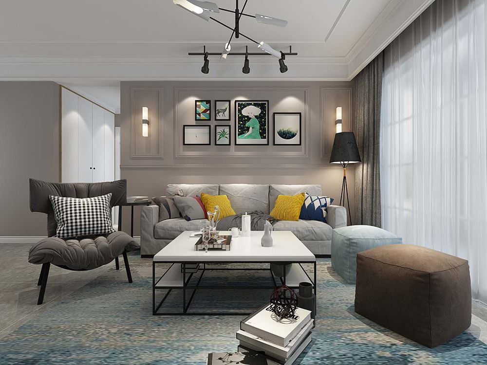 連云港市保利海上羅蘭北歐風格三居室裝修案例