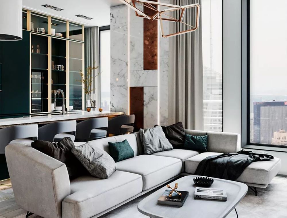 佛山市保利清能和府現(xiàn)代簡約風(fēng)格二居室裝修案例