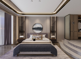 佛山市鵬瑞&middot;三龍灣1號現代簡約風格別墅裝修案例