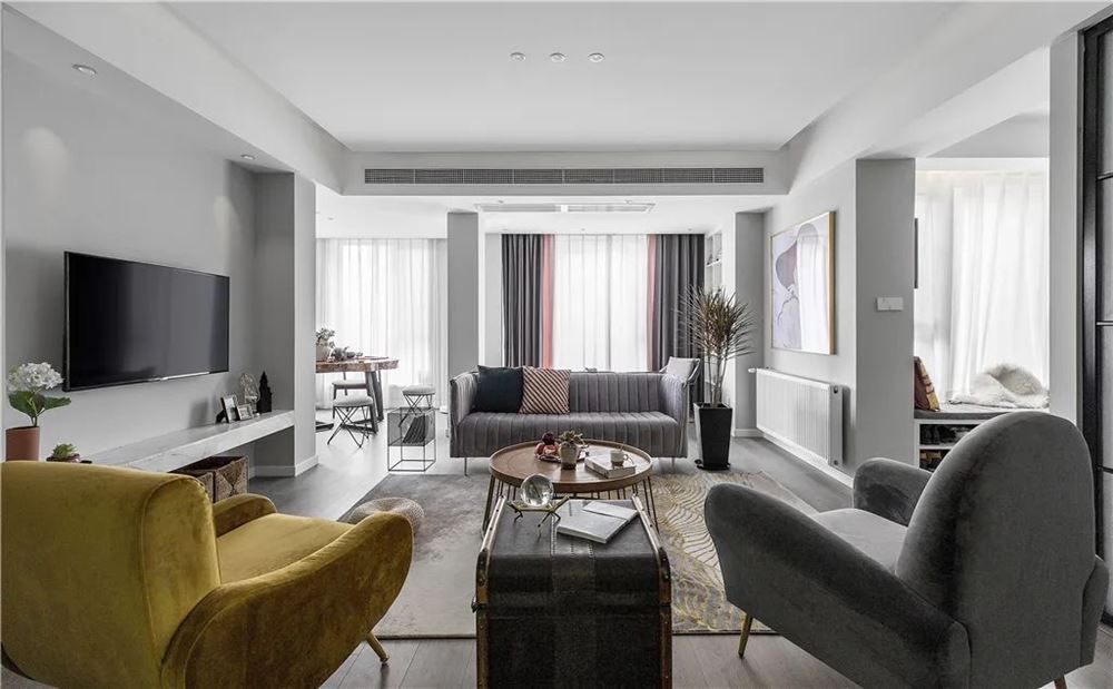 廣州市越秀&middot;大學城&middot;和樾府輕奢風格三居室裝修案例