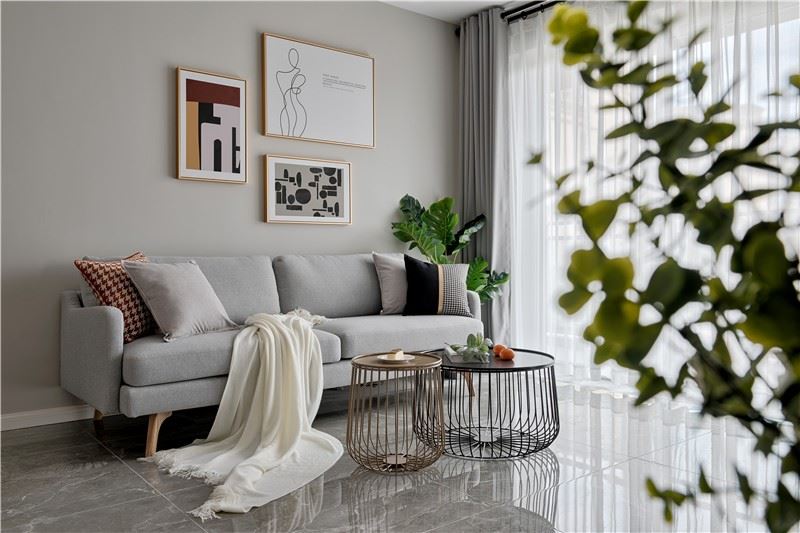 江門(mén)市興南小區(qū)北歐風(fēng)格三居室裝修案例