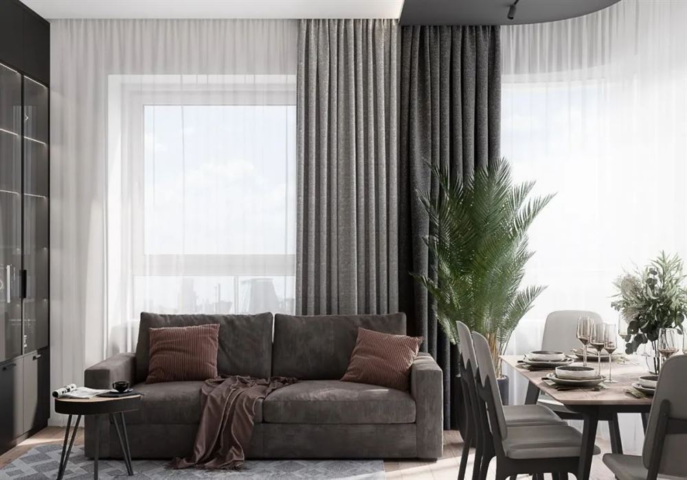 廣州市金融街融穗華府輕奢風格三居室裝修案例