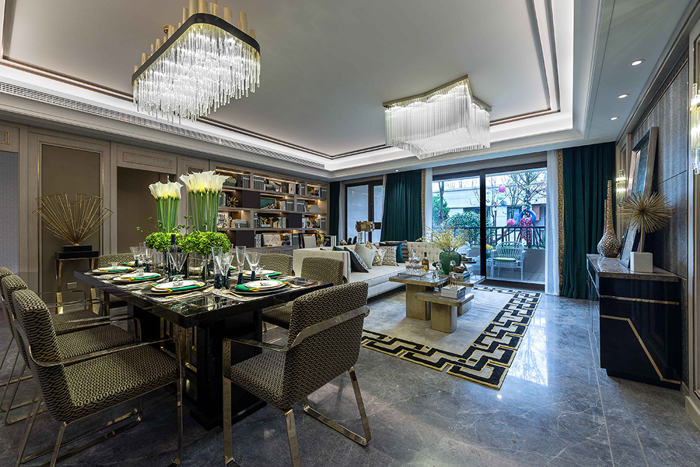 南寧市華潤(rùn)置地.西園悅府歐式風(fēng)格三居室裝修案例