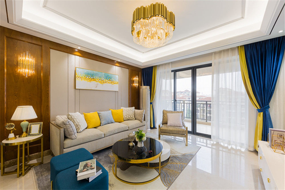 海口市碧桂園劍橋郡輕奢風(fēng)格三居室裝修案例