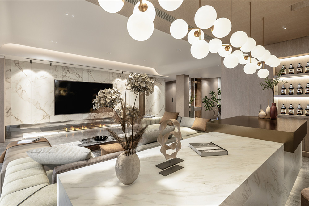 汕頭市威悅名苑現代簡約風格四居室裝修案例