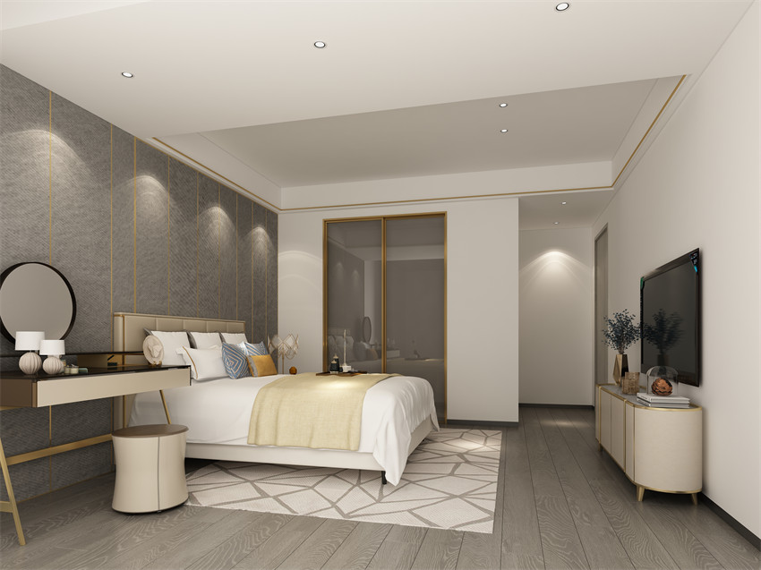 廣州市合景臻頤府輕奢風(fēng)格三居室裝修案例