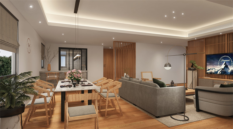 廣州市越秀&middot;大學城&middot;和樾府現代簡約風格四居室裝修案例