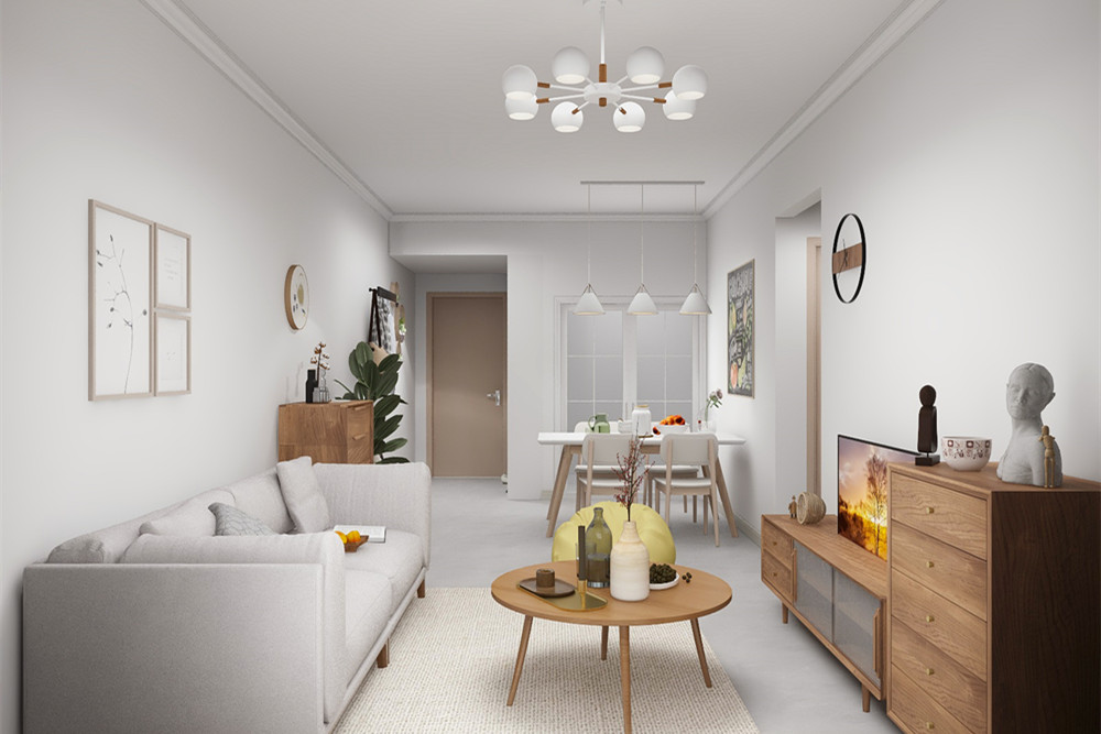 珠海市首開龍湖&middot;天鉅北歐風格三居室裝修案例