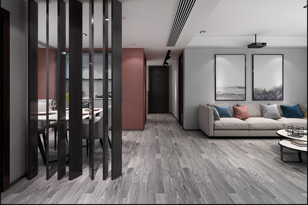 合肥市保利紫云現代簡約風格三居室裝修案例