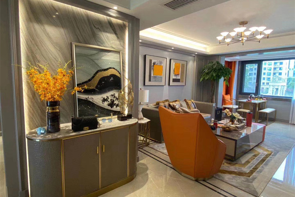 南平市朗著&middot;外灘十里輕奢風格三居室裝修案例