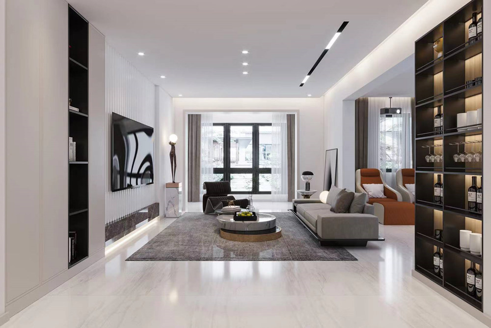 連云港市圣芭芭拉現代簡約風格三居室裝修案例