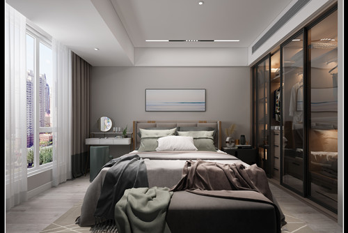玉林市世紀佳園現代簡約風格三居室裝修案例