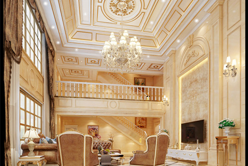 梧州市安置小區歐式風格別墅裝修案例