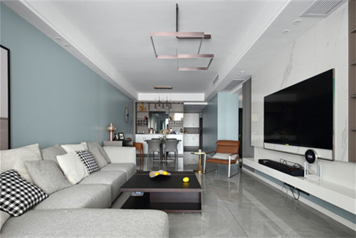 德陽市金雁明珠現代簡約風格三居室裝修案例