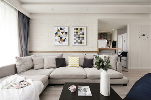 德陽(yáng)市黎康&middot;塞納灣北歐風(fēng)格三居室裝修案例