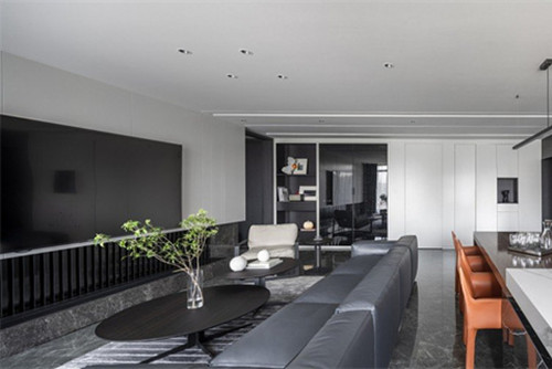 德陽市金雁明珠現代簡約風格三居室裝修案例