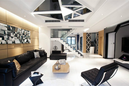 陽江市恒大名都現代簡約風格三居室裝修案例