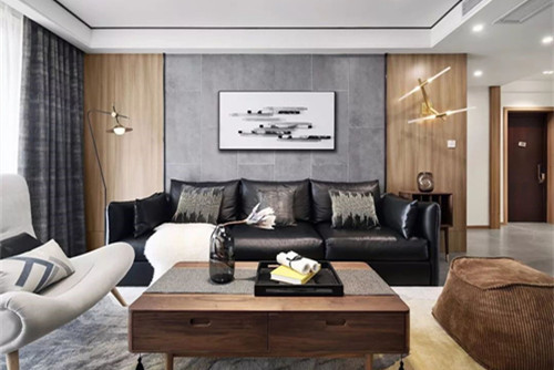 紹興市春風里現代簡約風格三居室裝修案例