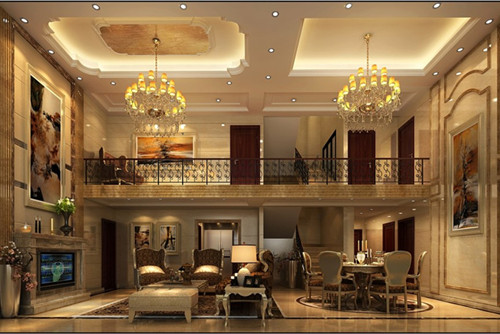 ?？?01-300平米歐式風格觀瀾湖官邸室內設計效果圖