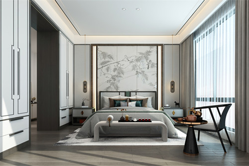 ?？?01-300平米新中式風格長怡花園室內設計效果圖