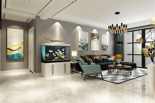 泰州市碧水華庭現代簡約風格三居室裝修案例