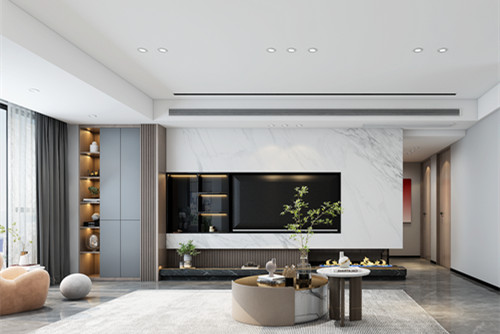 江門市百樂園現代簡約風格三居室裝修案例