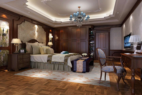 云浮市城基路小區新中式風格別墅裝修案例