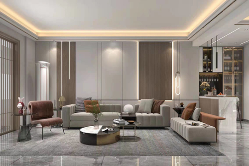 潮州市東方翠苑現代風格三居室裝修案例